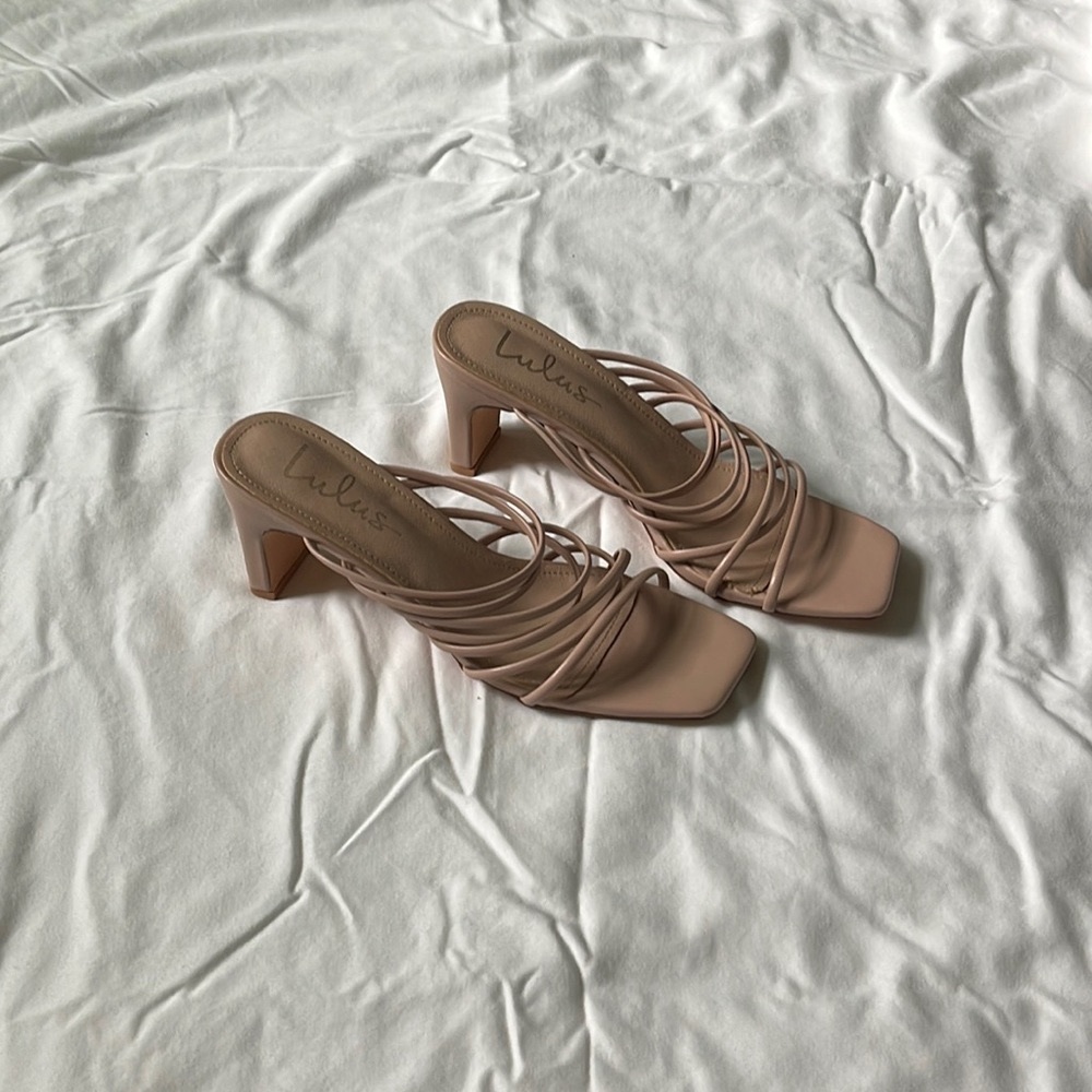 Strappy heels